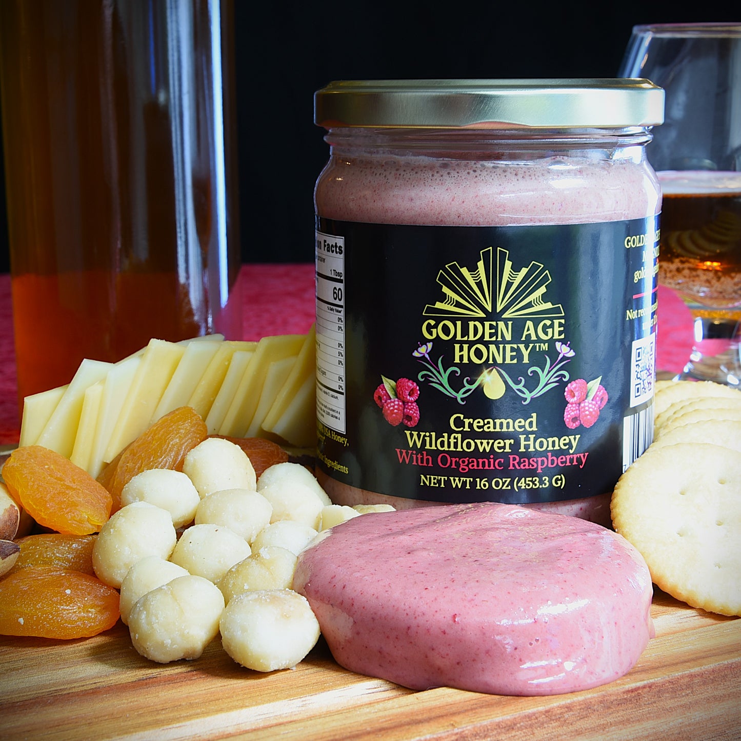 Creamed Wildflower Honey with Organic Strawberry