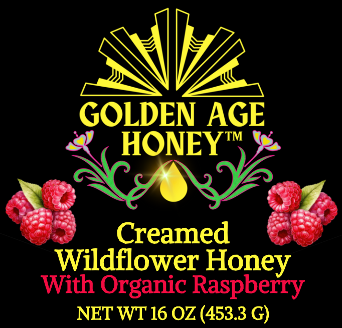 Creamed Wildflower Honey with Organic Raspberry