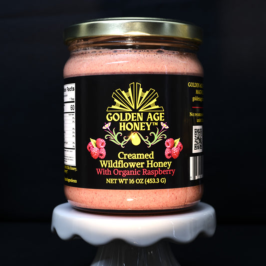 Creamed Wildflower Honey with Organic Raspberry